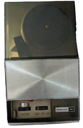 S-1379gr Philco-ford 60s Promo Teeny Hip Pocket Record Player/radio/ Phono Model