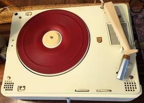 Ag4456f Philips Vintage Austrian Ag4456 Portable Tube Amp Record Player Restored Works