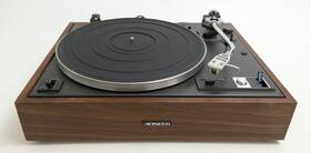 Pl-12x Pioneer Vintage Turntable Wood Base Tested No Dustcover Stylus