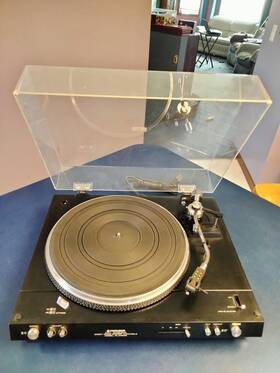 Pl-a450b Pioneer Rare-unique Model Pl-520 Turntable Upgraded To 120v -serviced