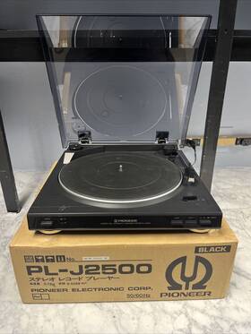 Pl-j2500 Pioneer Full Automatic Turntable Stereo System In Box - Japan Tested