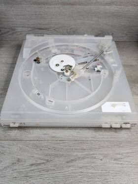 Pl-j5000-w Pioneer Belt Drive Turntable Automatic Clear Rare For Parts/repair