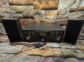 Pptcm80bt Pyle Vintage Series Stereo System Record/cassette/c.d./usb/bluetooth 2 Speakers