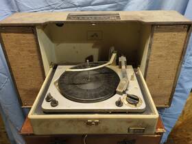002204 Rca Vintage Victor Solid State Portable Record Player Vfp21 For Restoration
