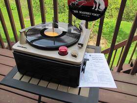 Rca 6-es-3 Very Rare Restored 3-speed Record Player-looks Fabulous Plays Great