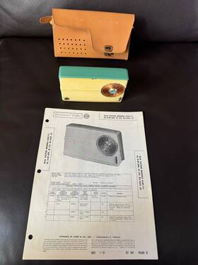 8-bt-7le Rca Vintage 1950s Victor Transistor Radio - S.n. Rvu 034243