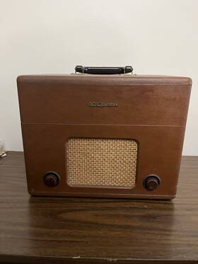 9-ey-31 Rca Vintage Victor 45 Rpm Record Player Tube Amp Speaker Powers On