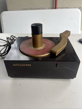 K290029 Rca Victor 45-j Turntable Record Player Bakelite Untested Parts Or Repair