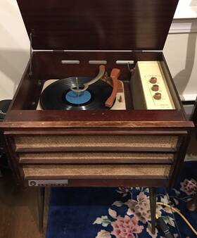 35e407 Rca Victor Vintage First Orthophonic Hi Fidelity Admiral Record Player Model Working