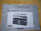 Rd-688av Sharp Double Cassette Stereo
