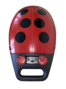 14-1163 Realistic Ladybug Portable Record Player And Radio Plays Vtg 70 S Repair Read