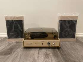 Clarinette-107 Realistic Nos Clarinette 15 Turntable Record Player With Speakers 44 33 Rare
