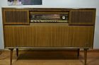 Hf45u Record Player Stereo 620 Sw Radio Vtg Mcm U Fm Ks Grundig C440 Console