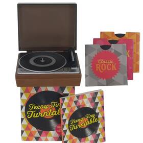 Running Press 780762462353 Teeny-tiny Turntable Miniature Lp Record Player Vinyl Music Book Jazz Rock Funk
