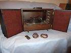 S-5374 Magnavox Vintage Suitcase Hifi Record Player Portable Phonograph Speakers