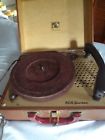 S-em-23 Rca Vintage Victor Portable Phonograph Record Player For Is