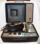 S1485 Ford Philco Vtg Portable Record Player Turntable Stereo Works