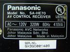 Sa-he70 Panasonic Stereo Great Works New