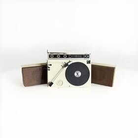 G-2232 Sanyo Model Portable Stereo Phonograph - Vintage 1970 S Tested And Works