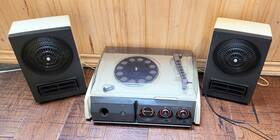 Spt-1100t Sanyo Vintage Retro Spt 1100t Record Player And Speakers Music Center 1978