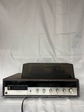 132.91420300 Sears Vintage Am/fm Stereo System Phonograph Powers On Untested