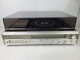 132.91931800 Sears Vintage Am/fm Stereo System Turntable Cassette And 8 Track