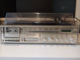 132.919772151 Sears Vintage Stereo Record Player/cassette/8 Track/am-fm Radio - Working