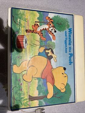 171.29470501 Sears Winnie The Pooh And Tigger Too Solid State Vintage Record Player