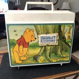 384.32470400 Sears Vtg 70 S Sears/disney Winnie The Pooh Record Player 45/33rpm Model #384.32470400