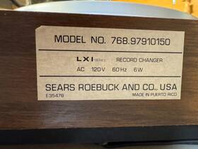 768.97910150 Sears Seevideo Serviced Lxi Belt Drive Stacking Record Changer Mm Cart And Stylus