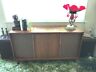 Sears Vintage Console Record Player Turntable With Silvertone Model Silversone