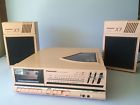 Sg-x7 Tested Vintage Turntable Stereo Pink Exc 1985 Fm Cassette Panasonic