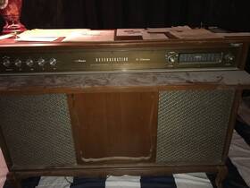 528-56730 Silvertone Stereophonic Reverberationrecord Player Cabinet / All Origanal Paper