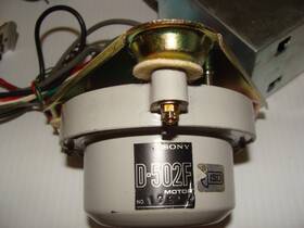 Tt3000 Sony D-502f Turntable Motor And Complete Electronics For Parts Or Repair