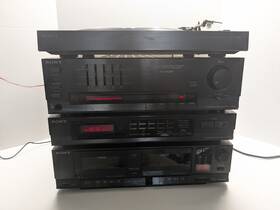 Sen-280-turntable Sony Sen-280 Sonysystem Ps-lx285/amplifier Ts-ax285/tuner St-jx285/cassette