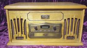 Lw1216 Spirit Of St Louis St. Deco All In 1 Record Turntable/cd/cassette Player