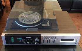 Cst-5736 Sylvania Cst5736 8 Track Phono Am/fm Stereo Receiver And Turntable Vintage Works