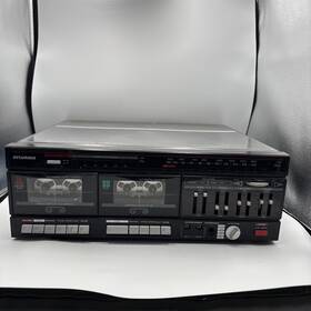 Sy-1801 Sylvania Vintage Turntable Record Player/dual Tape Recording Deck/stereo