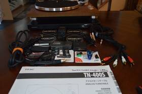 Tn-400s Teac Turntable Zazen I Ortofon 2m Red And Blue Albums Many Extras