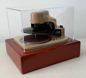 Cd-50 Thorens Rare Vtg Inch Symphony 2-sided Record Player With Acrylic Cover