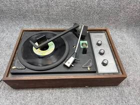T3013 Tonecrest Vintage Turntable Model For Parts Repair Wood Case