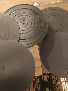 5465-3456 Universal Unbranded One Genuine Turntable 11.5 Inch Platter Rubber Mat Very Cleanes And Sturdy