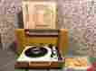 V935g General Electric Vtg Retro Ge Wildcat Record Player Portable Gold Suitcase Turntable Phonograph