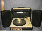 V941k Ebony Ge General Electric Mustang Vintage Portable Turntable Record Player