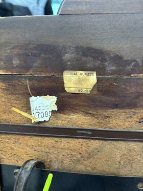 Sc0844p Vintage Sylvania Stereo Console Record Player Audio Wiring Needs Work