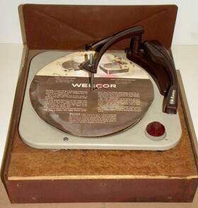 1121-1 Webcor Console Record Player Webster Chicago Model Plug-in Fonograf