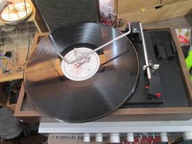 Ch481 Webcor Vintage / Garrard Turntable Record Player Tested Working