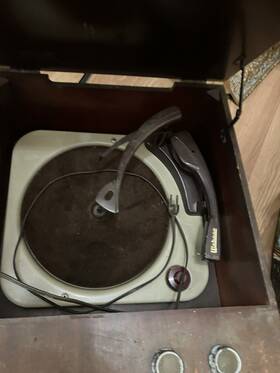 E-1135-1 Webcor Vintage Turntable Record Player 60 S Works Needs Needle