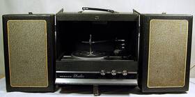 Ep1357-1 Webcor Studio Stereo 1357-1 Tube Phonograph Record Player With Speakers Vintage