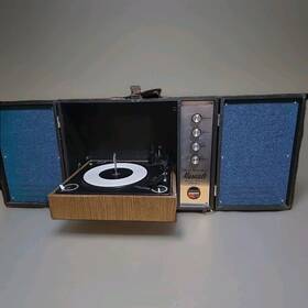 Ep1758-01 Webcor Vintage 1967 Musicale Ep1758-1 Tube Stereo Portable Phonograph -works Grt